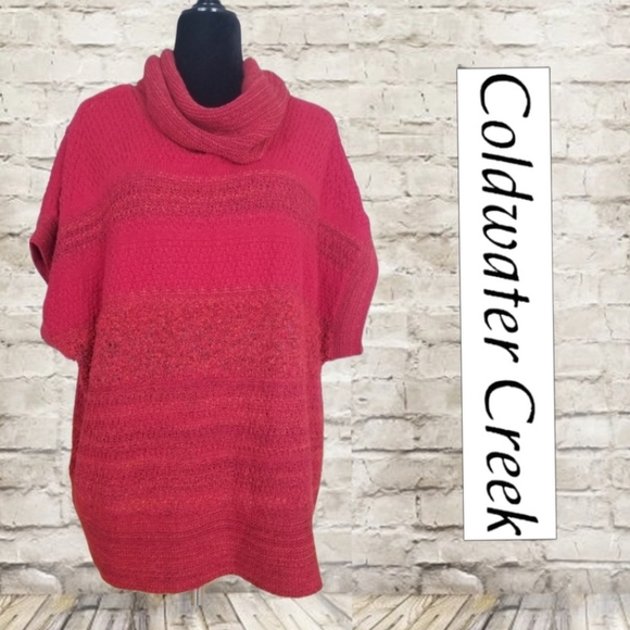 Coldwater Creek Poncho Style Sweater - Picture 1 of 4